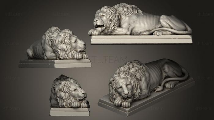 Статуэтки львы тигры сфинксы Lion3